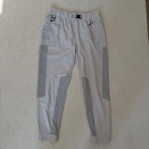 Under Armour Run Storm Trail Pants Womens L Loose Gray Jogger Cargo Pockets belt
